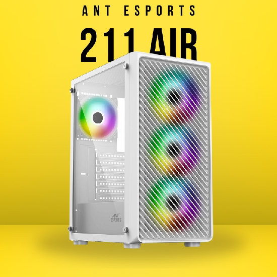 Ant Esports Chassis 211 Air White ( Chassis Without PSU )